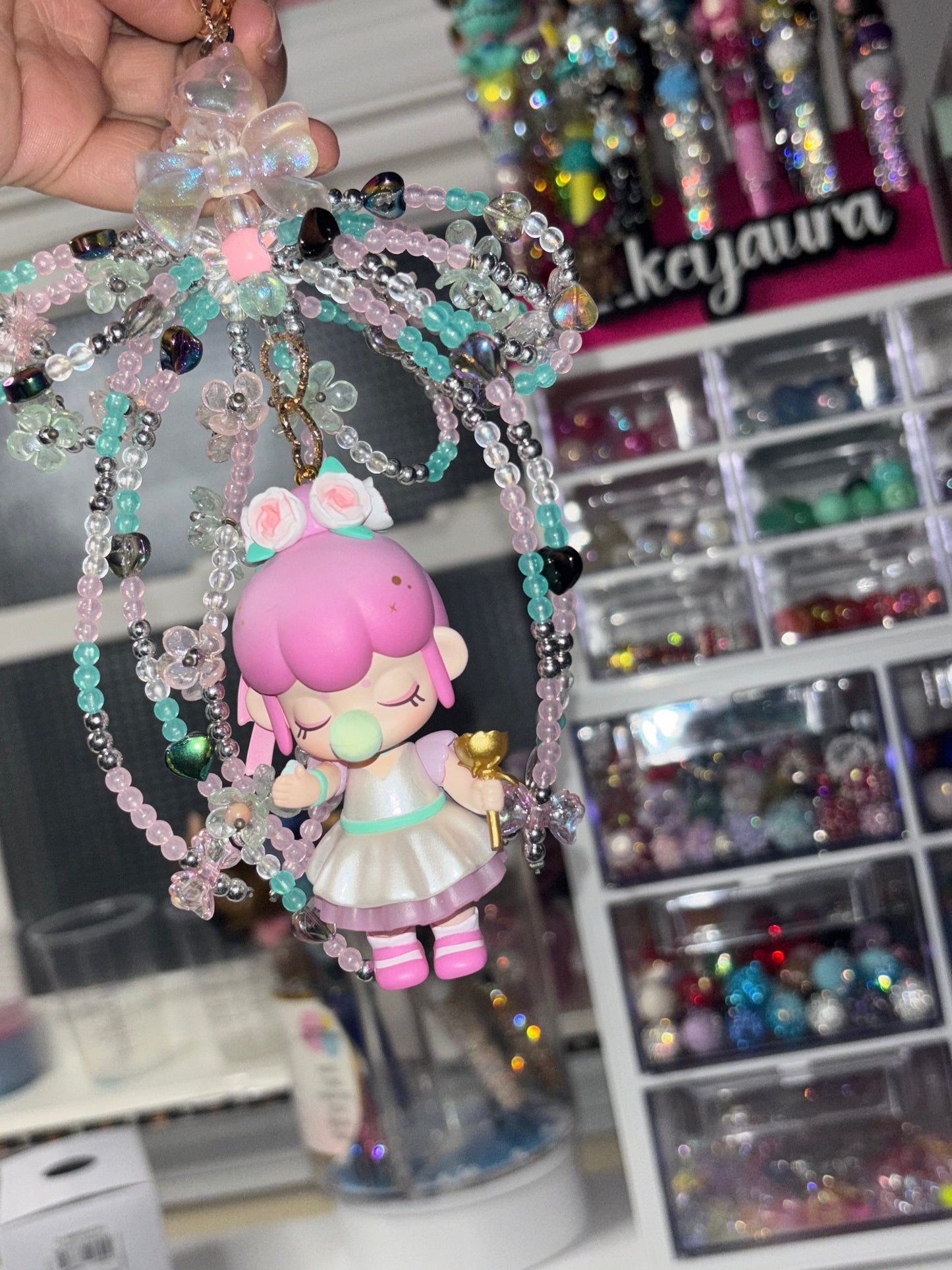 Pre-made Beaded Keychains