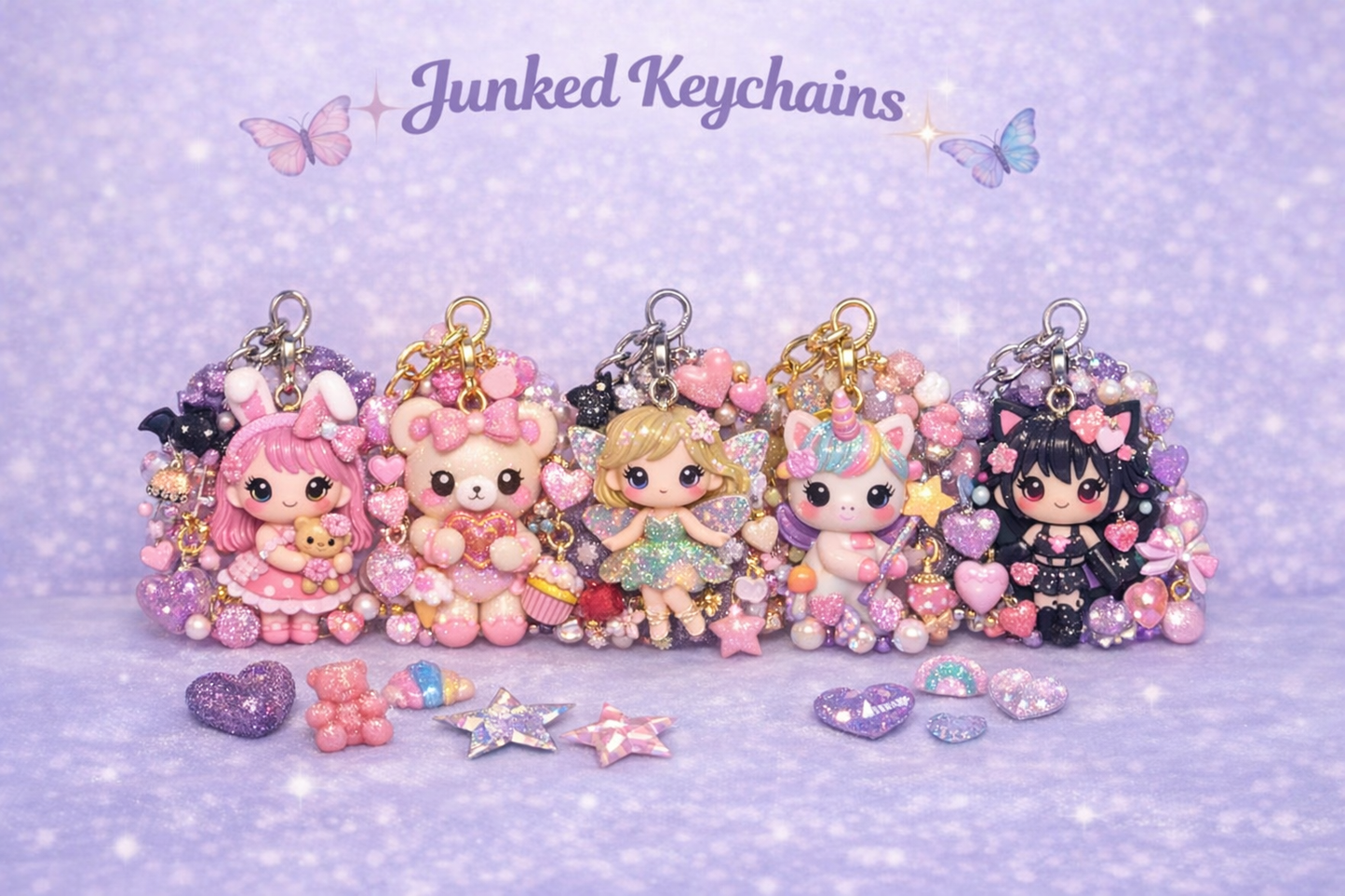 Junked keychains